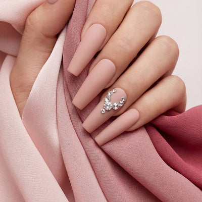 Pre-Arranged Crystal Nail Art