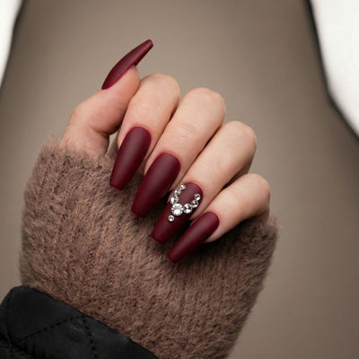 Pre-Arranged Crystal Nail Art