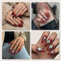 Pre-Arranged Crystal Nail Art