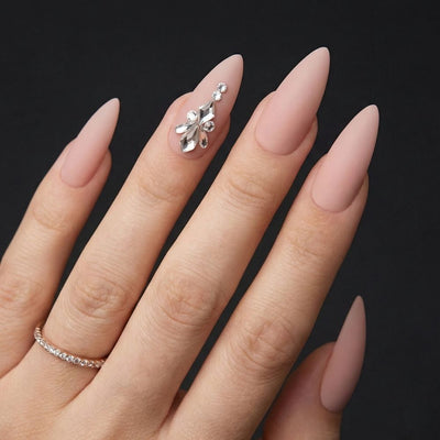 Pre-Arranged Crystal Nail Art