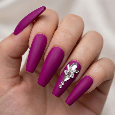 Pre-Arranged Crystal Nail Art