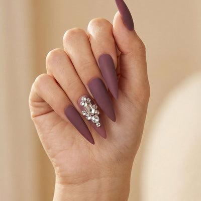 Pre-Arranged Crystal Nail Art