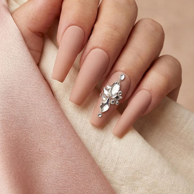 Pre-Arranged Crystal Nail Art
