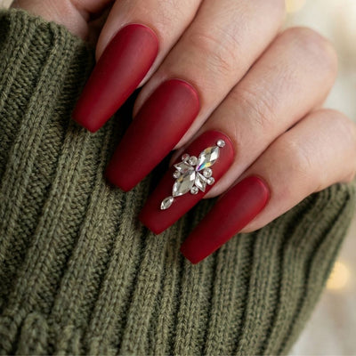 Pre-Arranged Crystal Nail Art