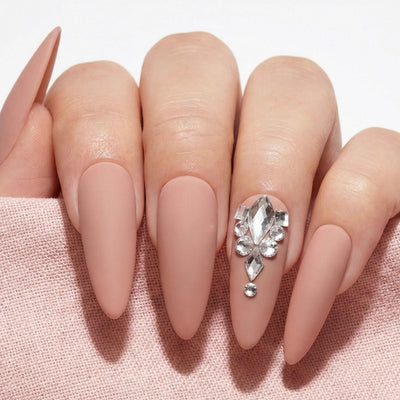 Pre-Arranged Crystal Nail Art