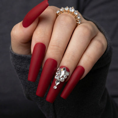 Pre-Arranged Crystal Nail Art