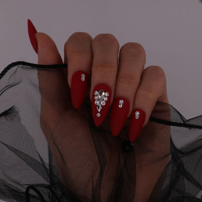 Pre‑Arranged Crystal Nail Art