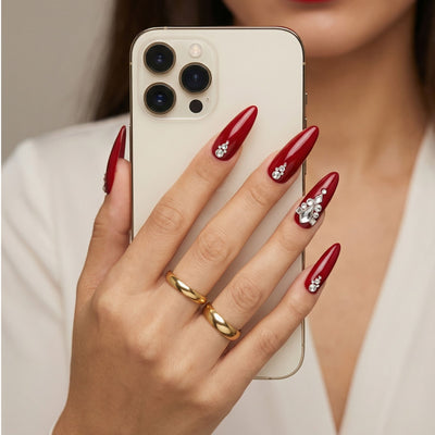 Pre‑Arranged Crystal Nail Art