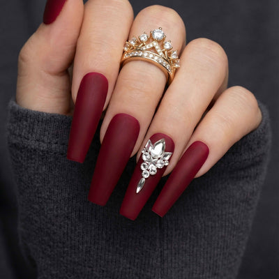 Pre-Arranged Crystal Nail Art