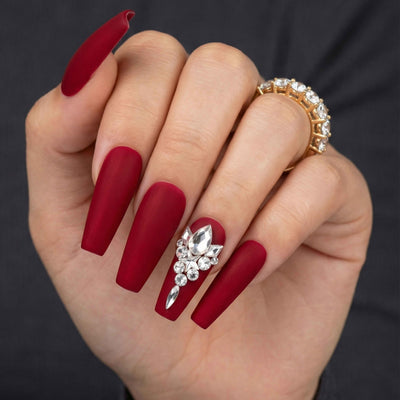 Pre-Arranged Crystal Nail Art
