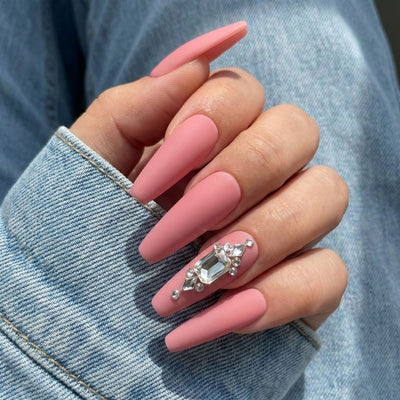 Pre-Arranged Crystal Nail Art