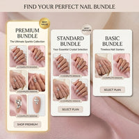 Pre-Arranged Crystal Nail Art
