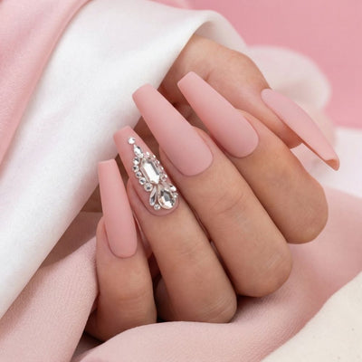Pre-Arranged Crystal Nail Art
