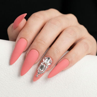 Pre-Arranged Crystal Nail Art