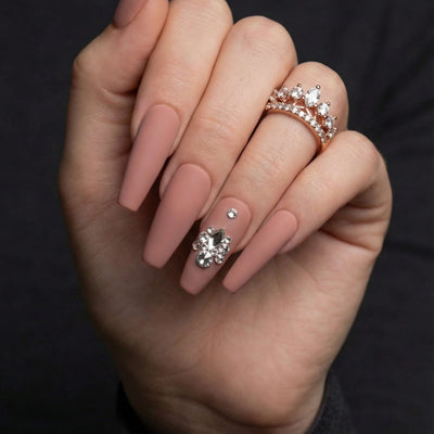 Pre-Arranged Crystal Nail Art