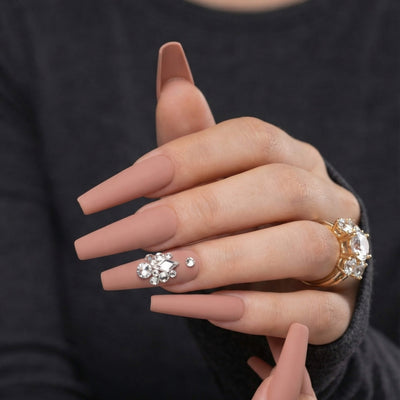 Pre-Arranged Crystal Nail Art