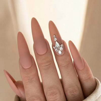 Pre-Arranged Crystal Nail Art