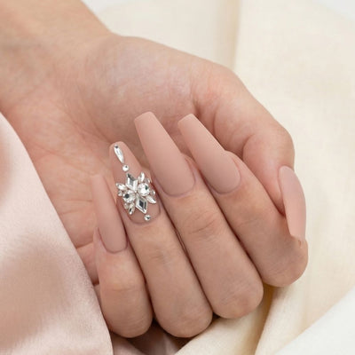 Pre-Arranged Crystal Nail Art