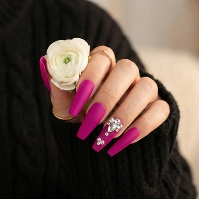 Pre-Arranged Crystal Nail Art