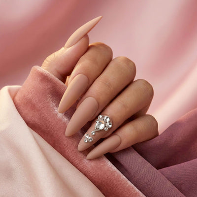 Pre-Arranged Crystal Nail Art